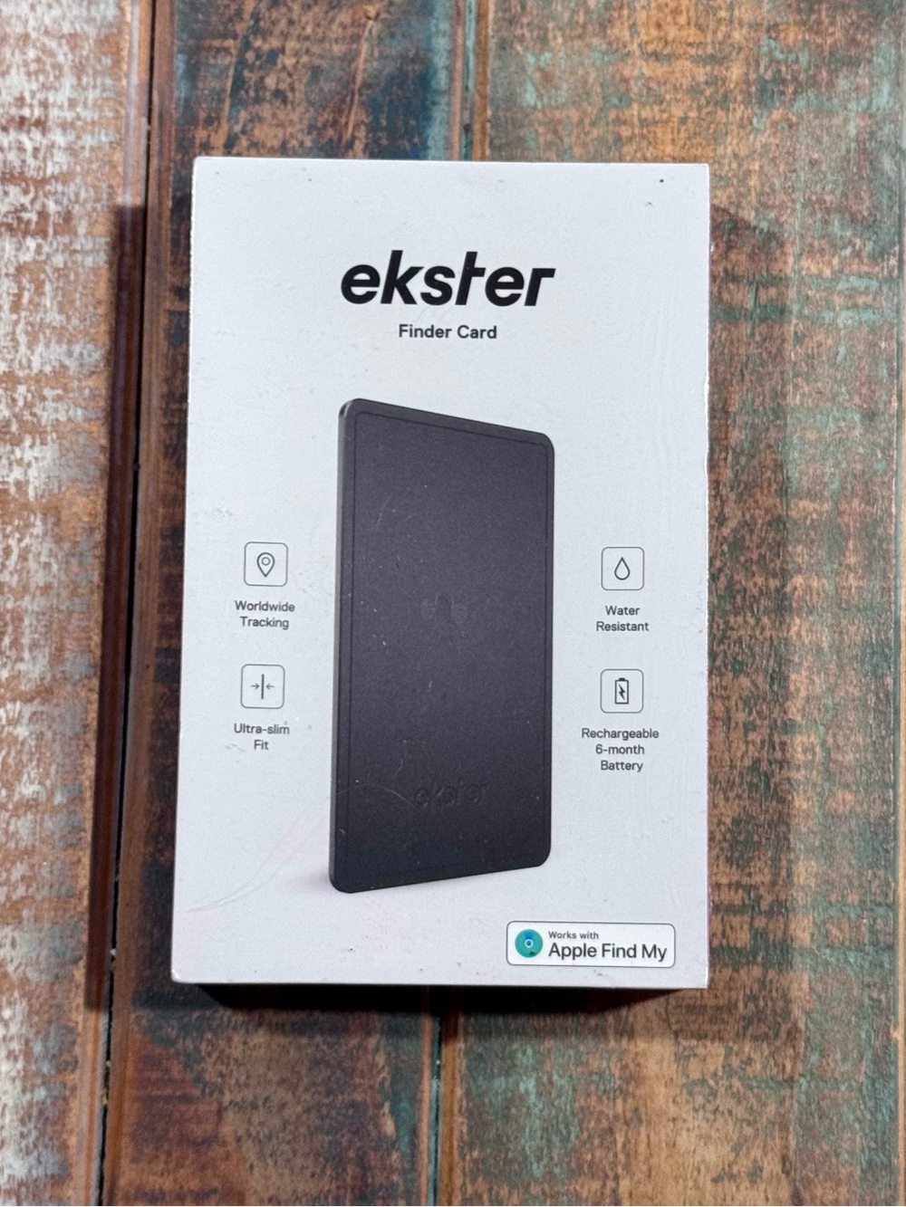 Ekster Finder Card Slim Tracker — Black